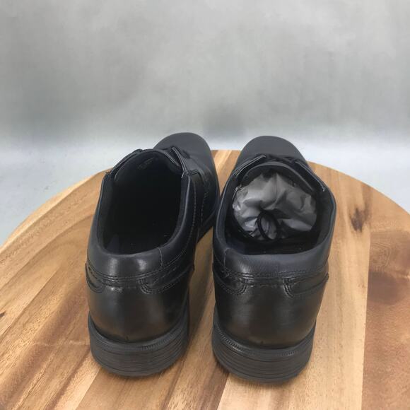 Rockport Robinsyn Oxford Dress Shoes Mens 12 M Black Leather Lace‎ Up Plain Toe - Picture 4 of 8